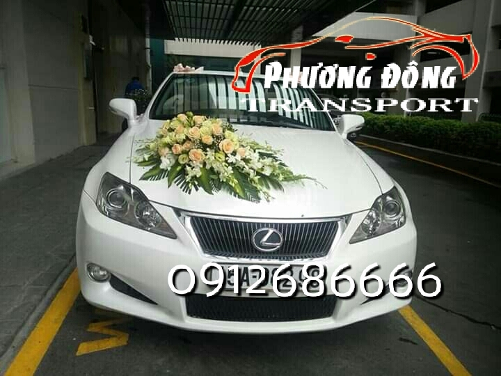 Phương Đông cho thuê xe cưới mui trần LEXUS IS250C màu trắng đẹp nhất HÀ NỘI